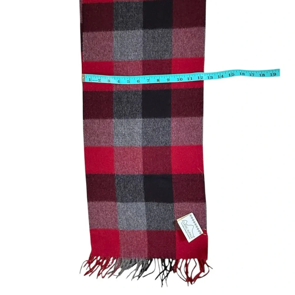 NEW Buffalo Plaid 100% Alpaca Scarf